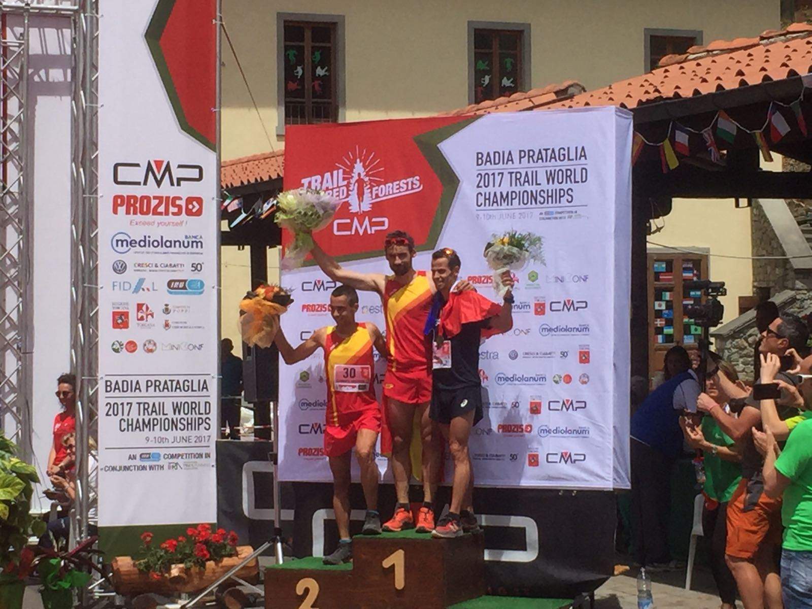 Luis Alberto y nuestra selección campeones del mundo de trail