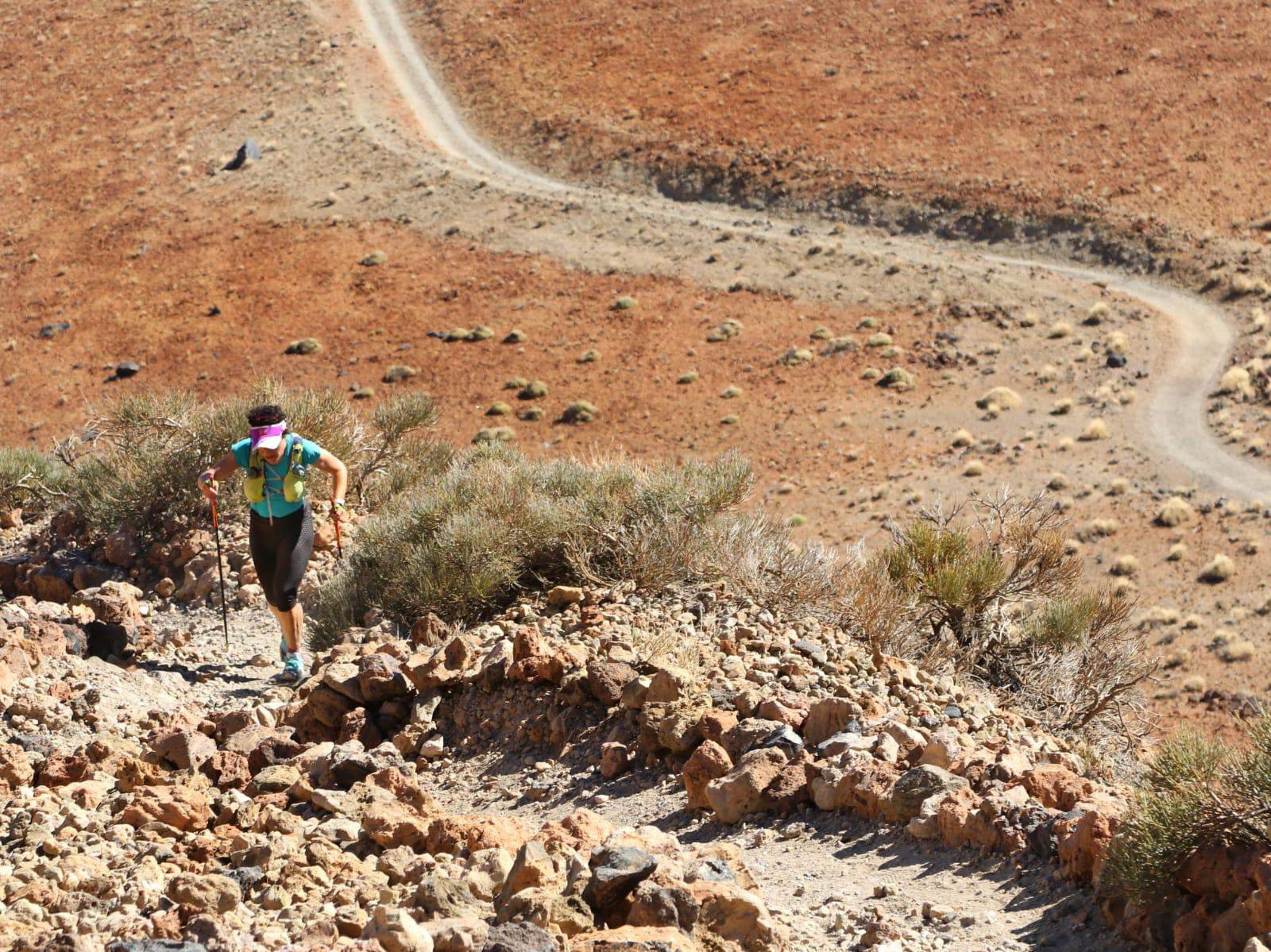 Belén Rodríguez Doñate en el ascenso al Teide Belén Rodríguez Doñate en el ascenso al Teide