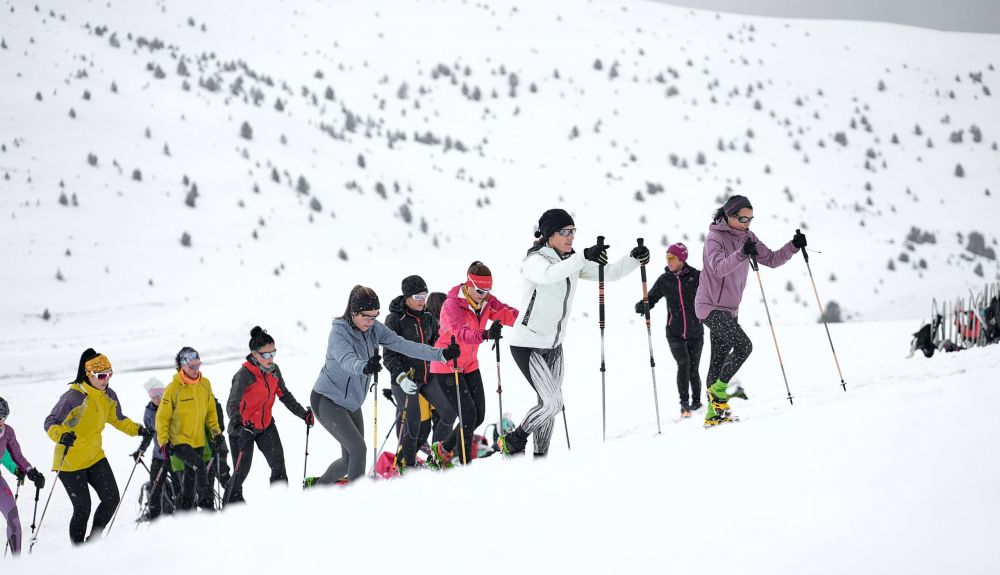 Boí Taüll acogió el primer Encuentro invernal de corredoras por montaña. Fotografía Liqen Media