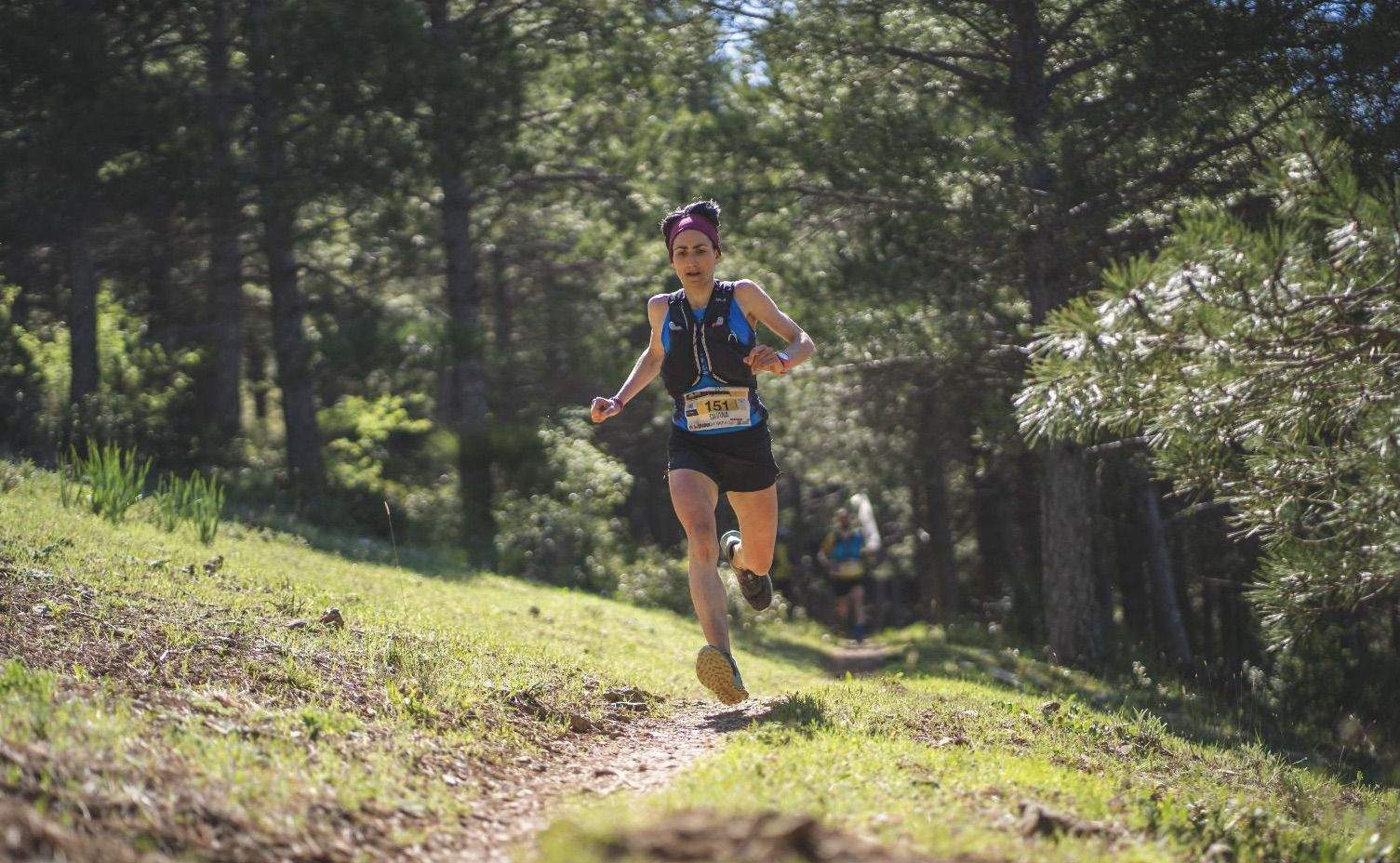 Oihana Kortazar en un momento de la carrera