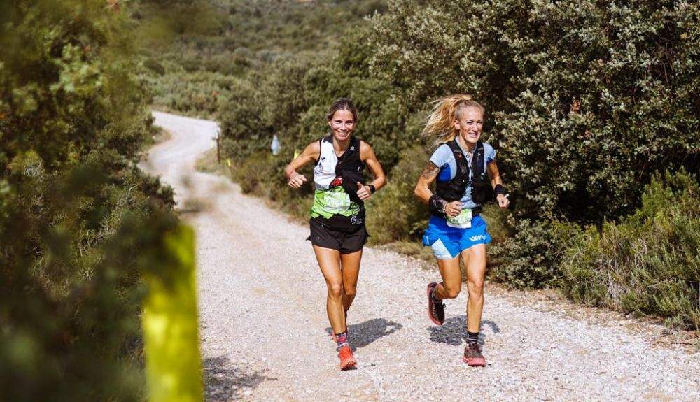 Yolanda Fernández y Cristina Salazar Trail Guara Somontano #UTGS2021 Borja Iban©