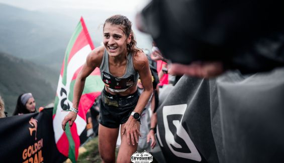 Sara Alonso logró la tercera plaza @GoldenTrailSeries @Skyrhune @jsaragossa 