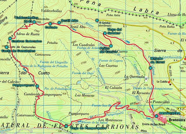Ruta por el Torreón de Valdecebollas Ruta por el Torreón de Valdecebollas