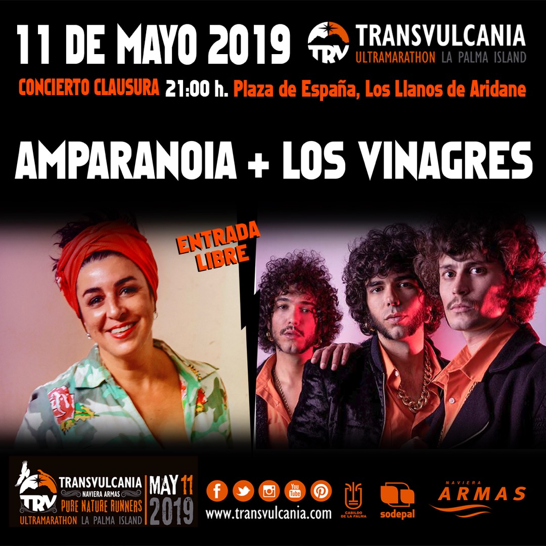 Amparanoia y Los Vinagres cerrarán La Transvulcania Naviera Armas 2019 Amparanoia y Los Vinagres cerrarán La Transvulcania Naviera Armas 2019