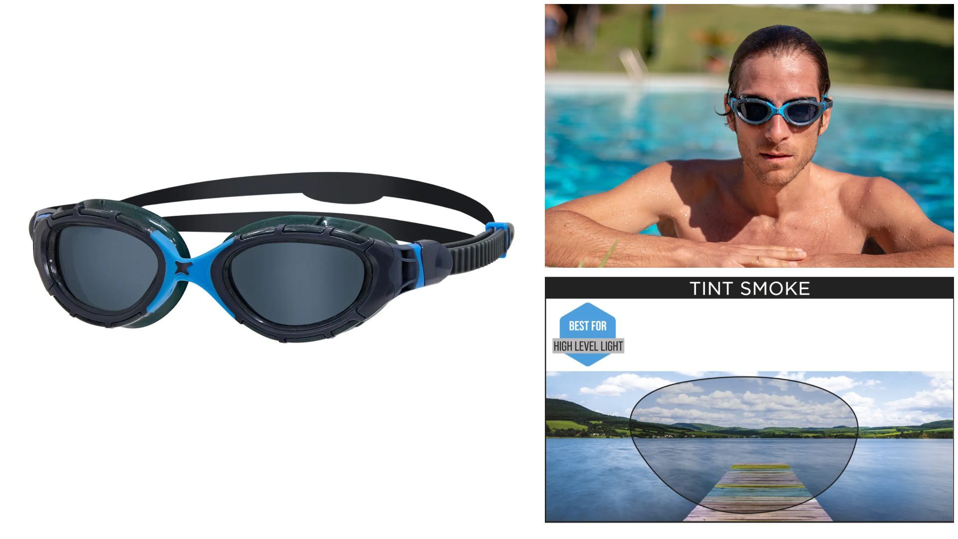 Zoggs eleva el estándar en el agua con las gafas Predator Flex.