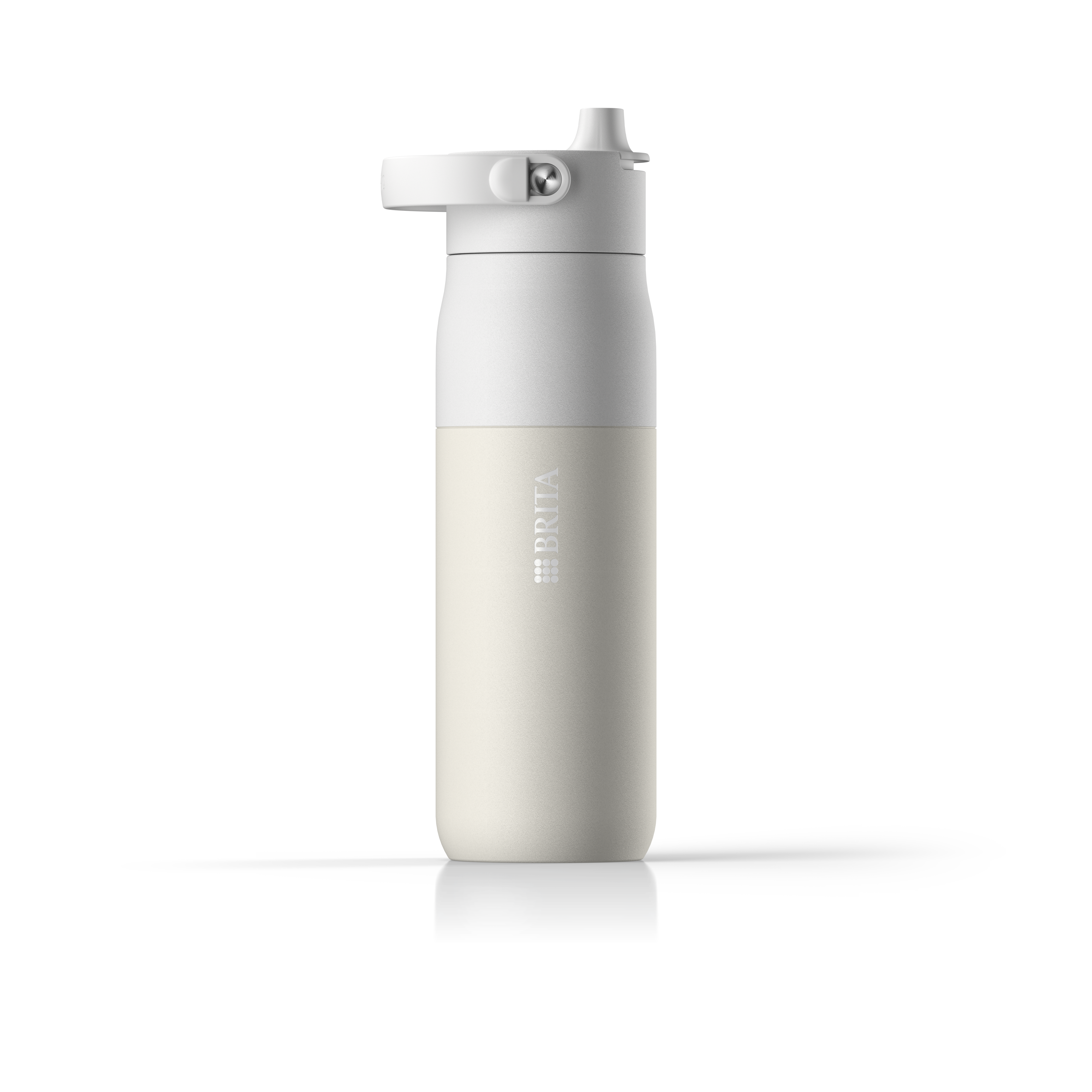2024 BRITA LARQ Essential 680 ml white front view 2024 BRITA LARQ Essential 680 ml white front view