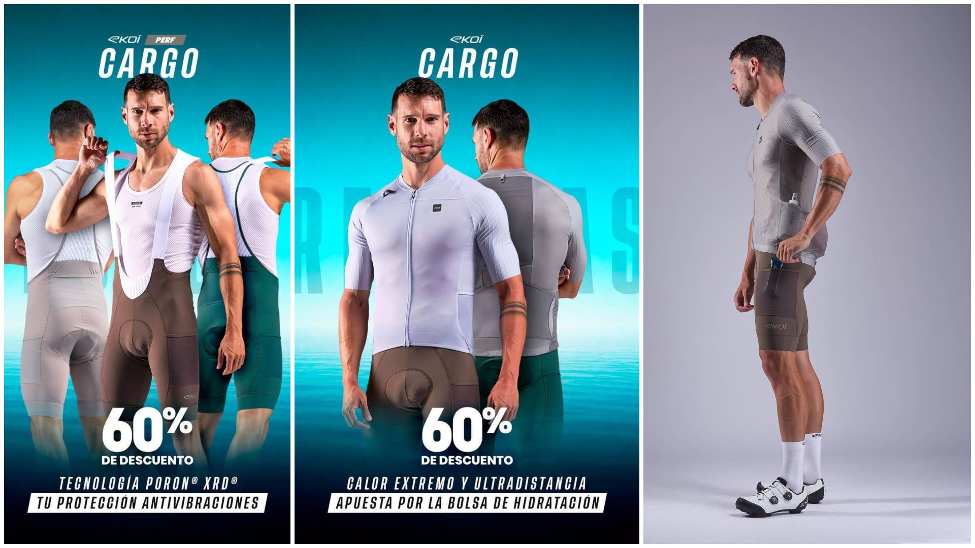 ¡Tienes con el 60 % de descuento la equipación Cargo de EKOI para gravel!