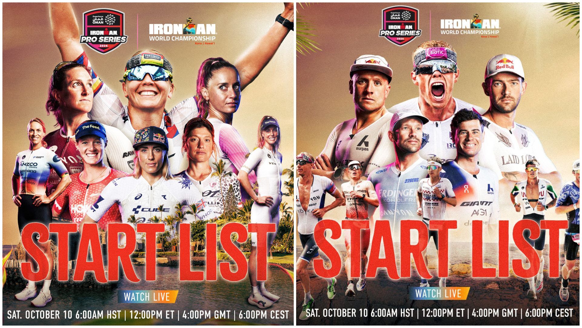 Lista oficial de salida del Mundial PRO de Kona 2026