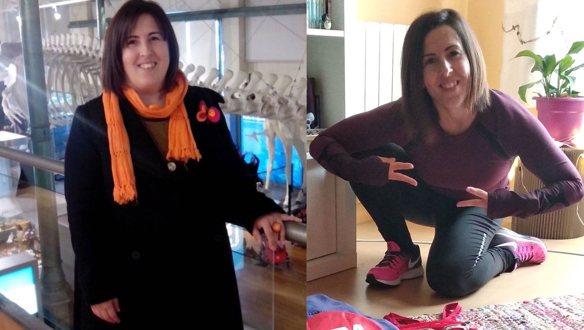 Nerea Rebolleda pasó de una talla 46 a una 40 en menos de 2 años