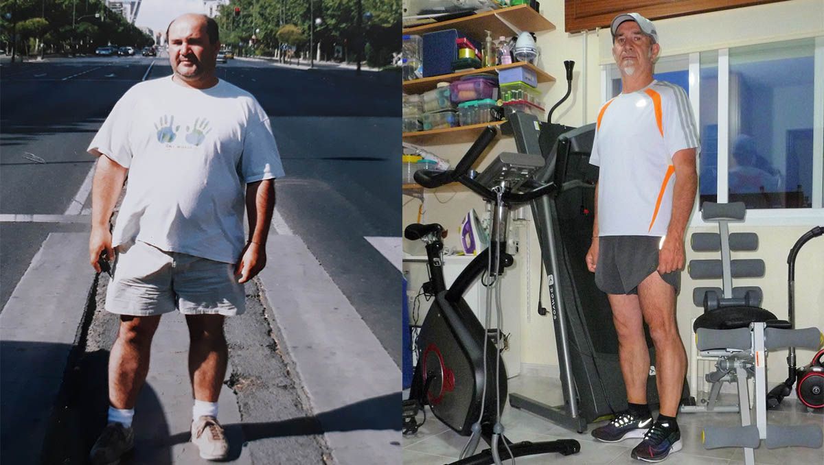 Ramón Losada bajó de 110 a 70 kilos en 8 años
