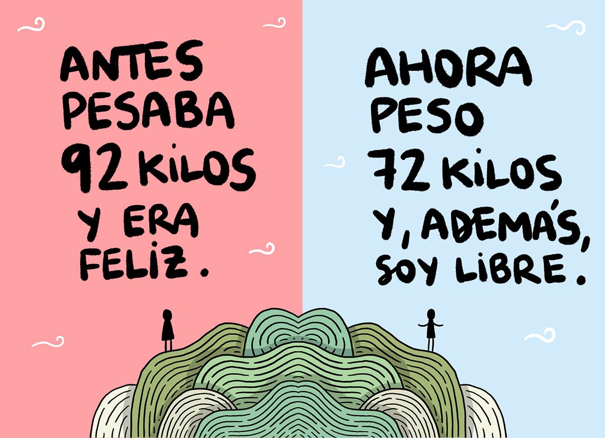 72 kilos viñeta Antes Después 72kilos 72 kilos viñeta Antes Después 72kilos