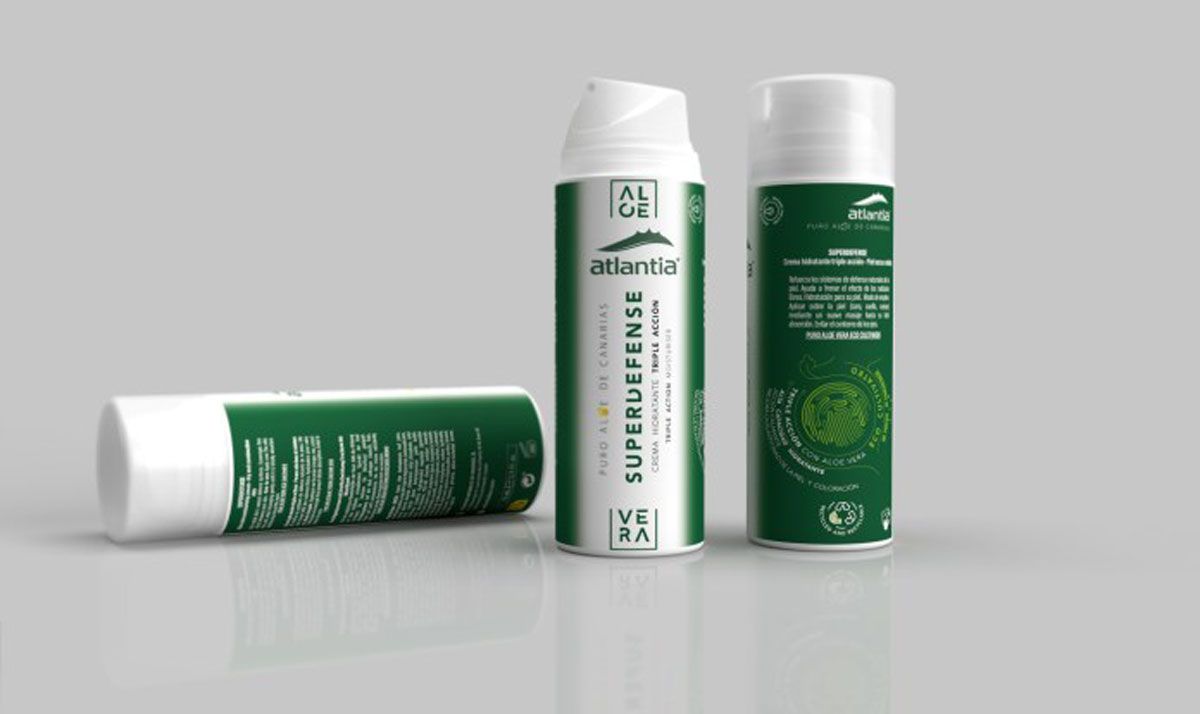 Atlantia Superdefence crema hidratante con Aloe vera canario 100% puro