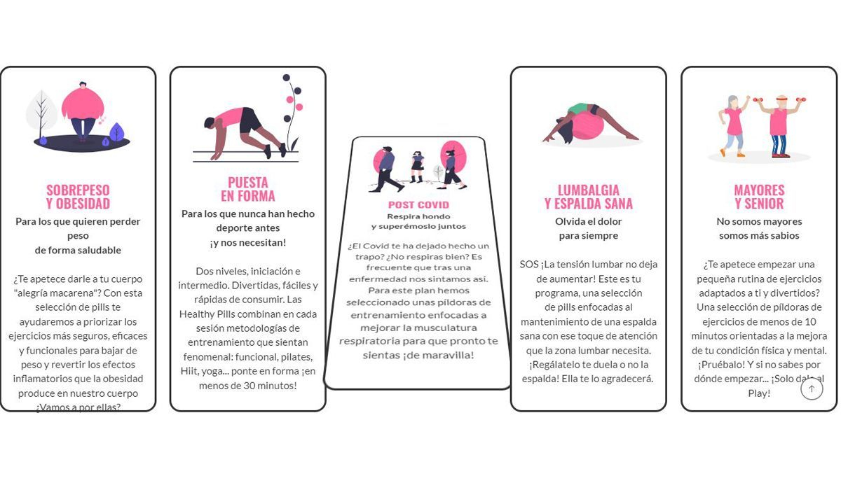 App entrenamiento virtual Healthy Pills App entrenamiento virtual Healthy Pills
