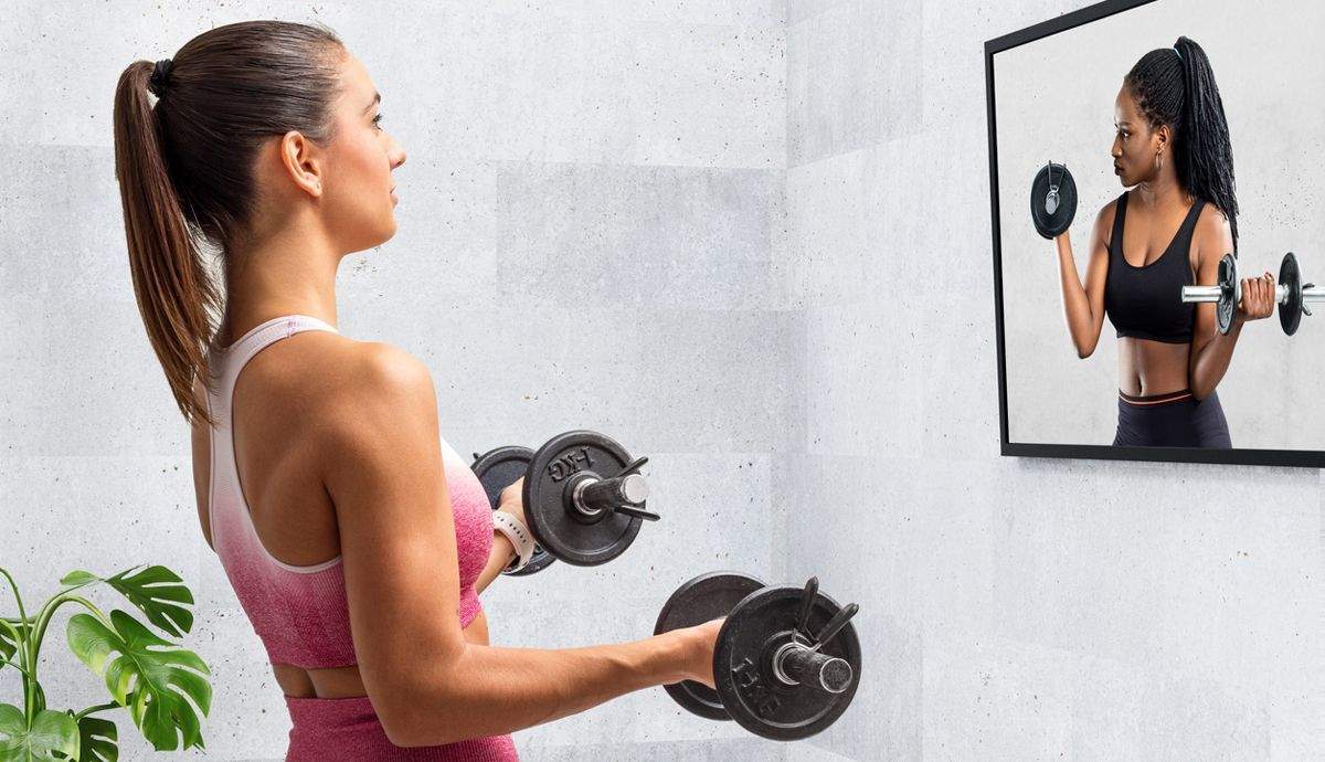 Entrenamiento en casa con mancuernas