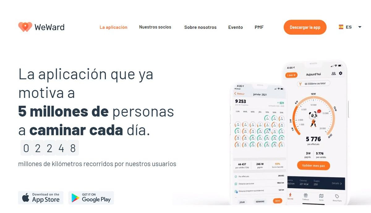 app WeWard lucha contra el sedentarismo app WeWard lucha contra el sedentarismo