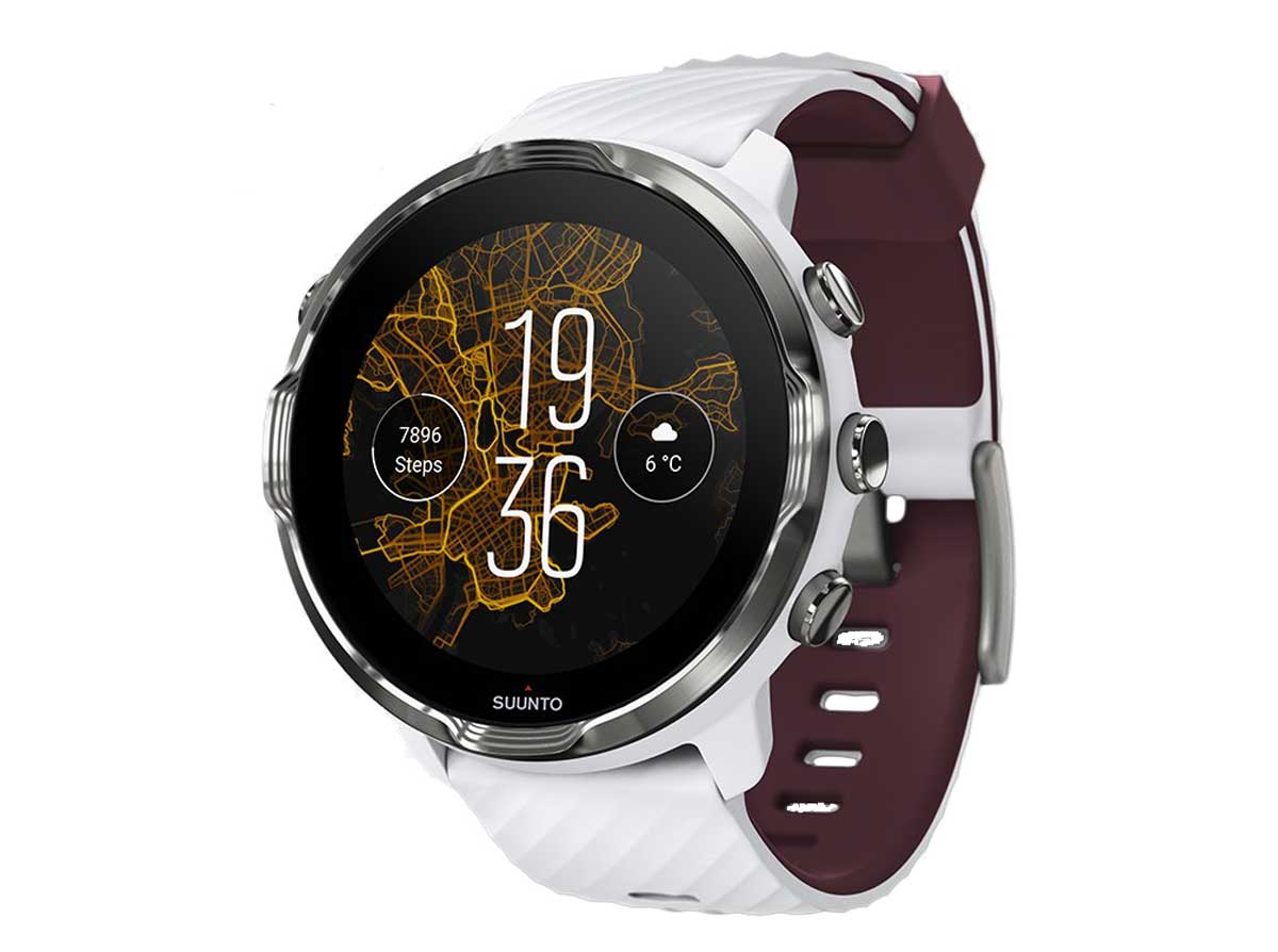 Suunto 7 en color 'white burgundy'