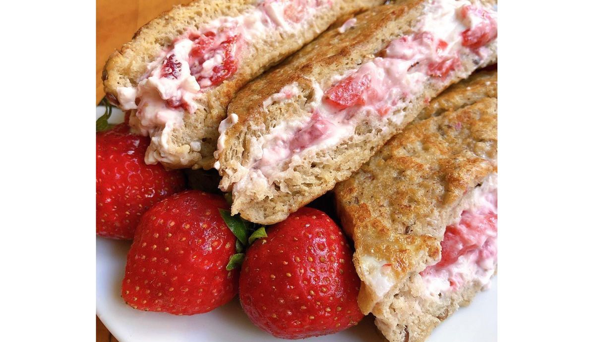 TOSTADAS FRANCESAS SABOR CHEESECAKE DE FRESA MYREALFOOD TOSTADAS FRANCESAS SABOR CHEESECAKE DE FRESA MYREALFOOD