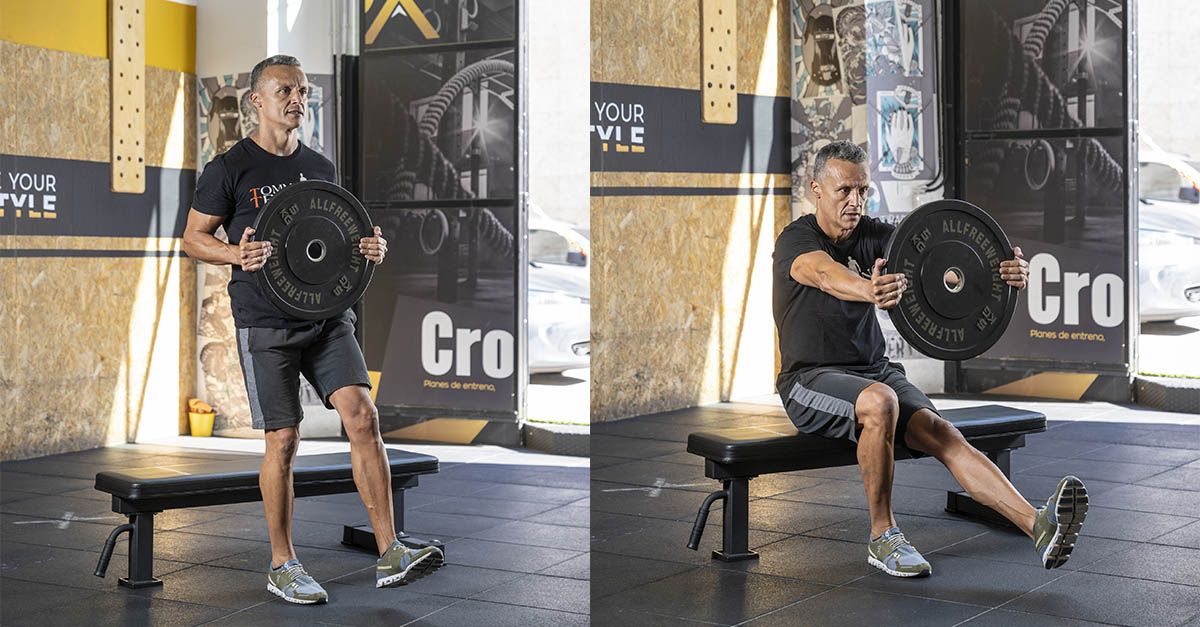 Squat a una pierna Squat a una pierna