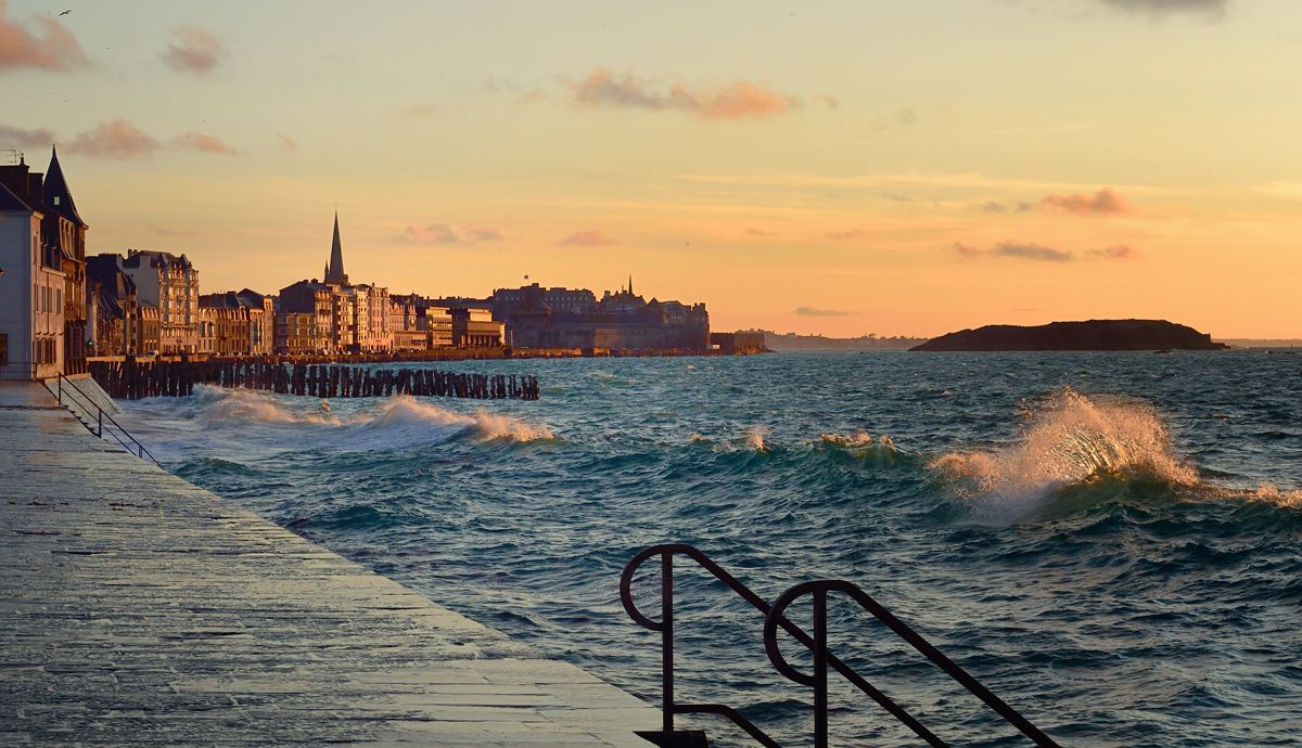 Grandes mareas en Saint Malo. Foto de ©LE GAL Yannick Grandes mareas en Saint Malo. Foto de ©LE GAL Yannick