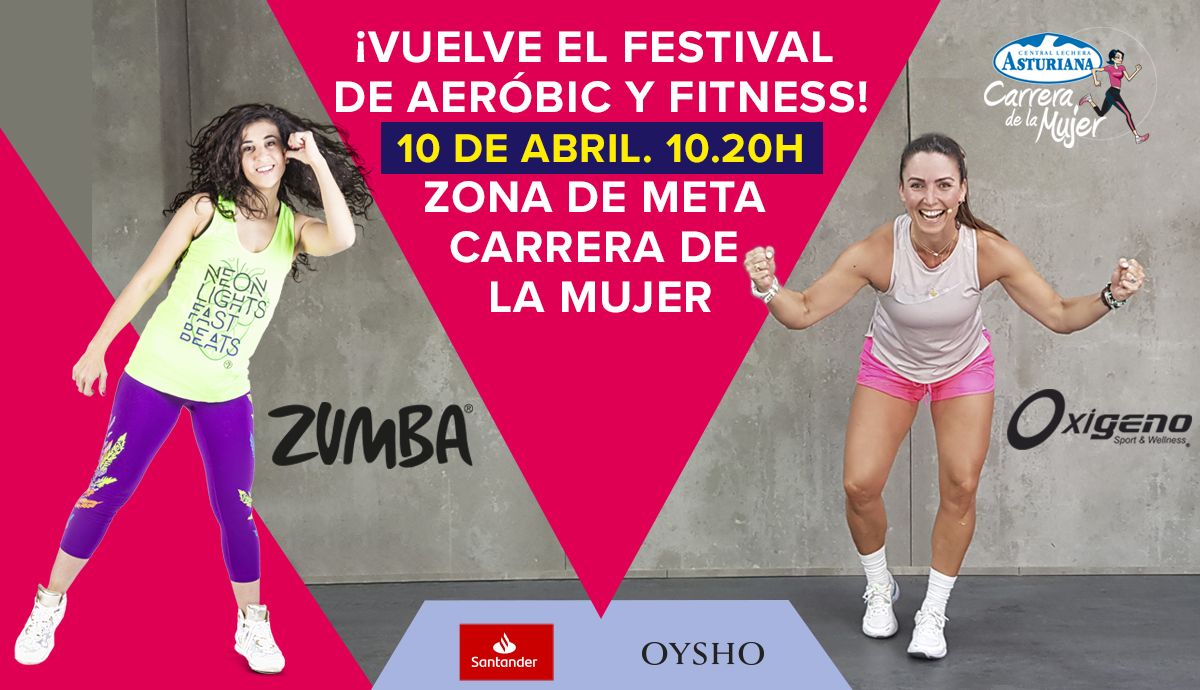 ¡Vuelve el festival de Aeróbic y Fitness a la Carrera de la Mujer de Valencia!