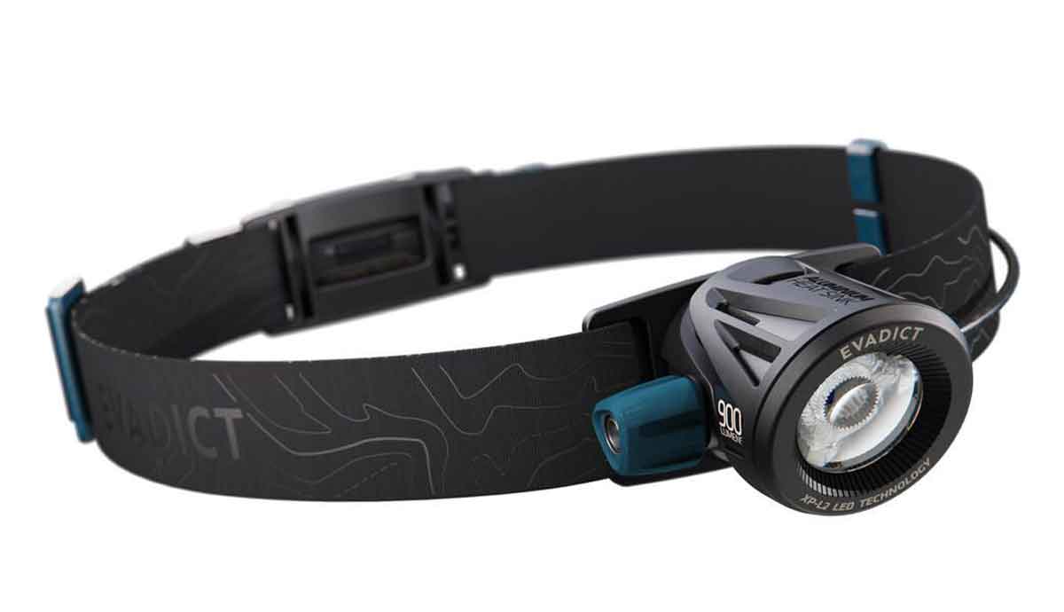 Linterna frontal para trail running Ontrail Evadict 900 lúmenes
