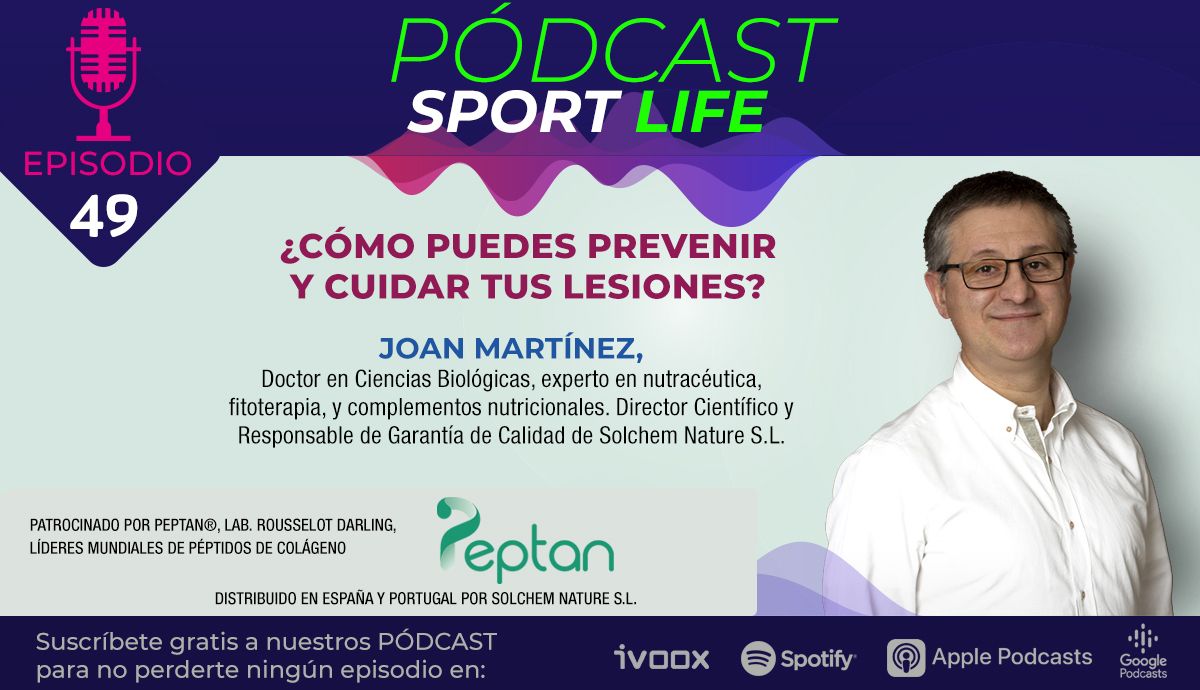 El Dr. Joan Martínez, nos aclara nuestras dudas sobre el colágeno en el pódcast #49