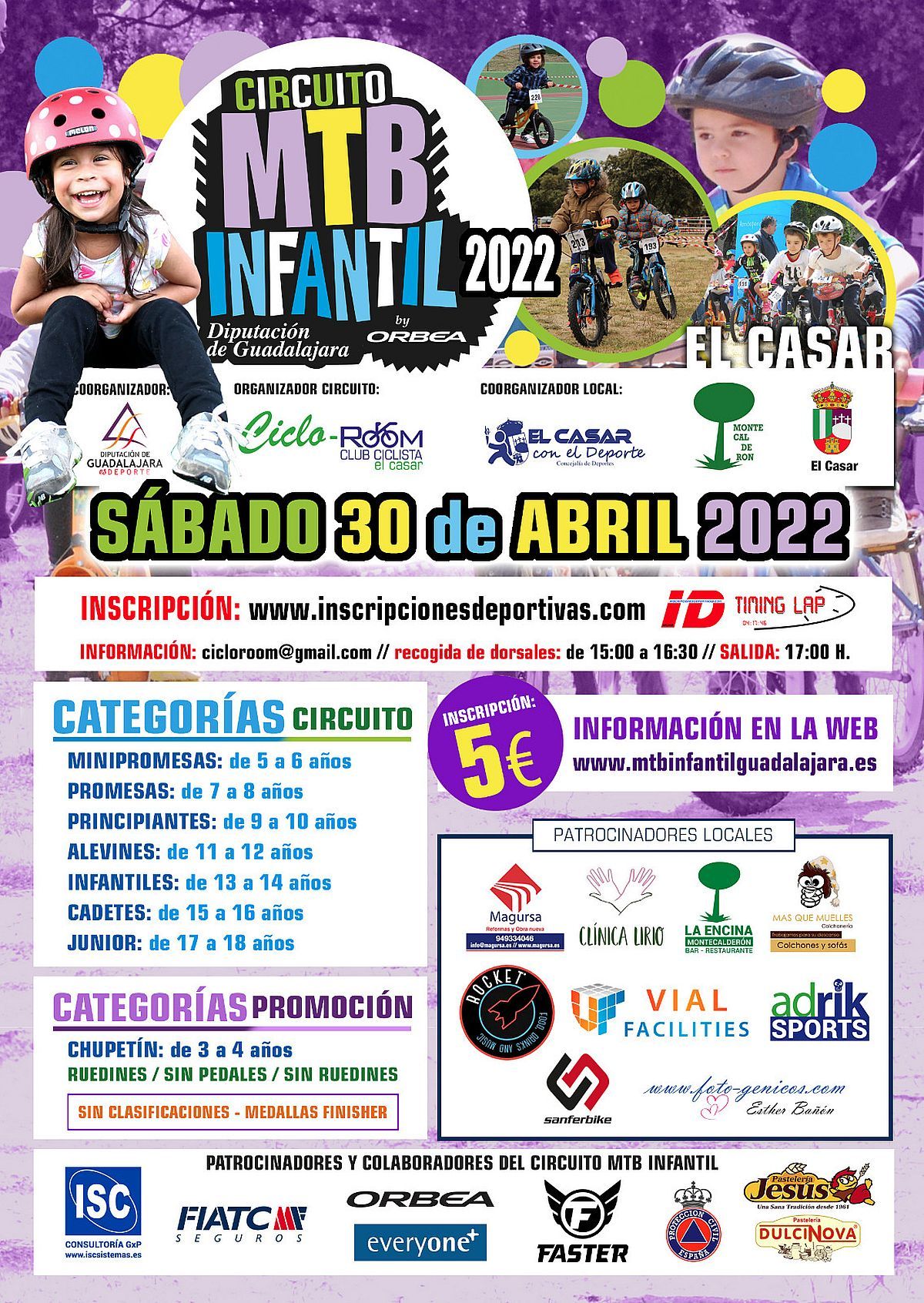 Cartel de la primera prueba de El Casar Cartel de la primera prueba de El Casar
