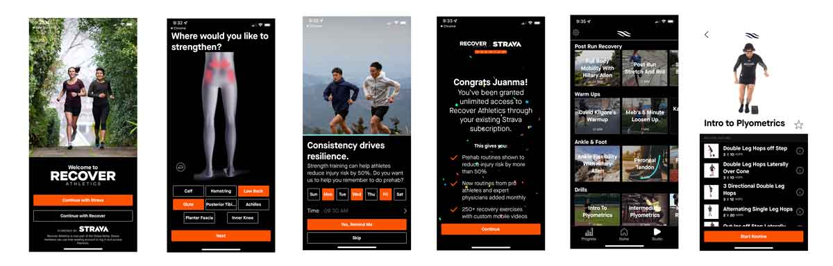 La app Recover Athletics es realmente útil para mejorar como corredor y para evitar lesiones
