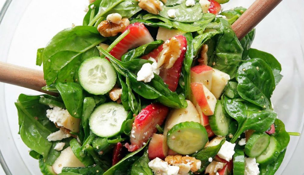 ensalada espinacas fresas feta ensalada espinacas fresas feta