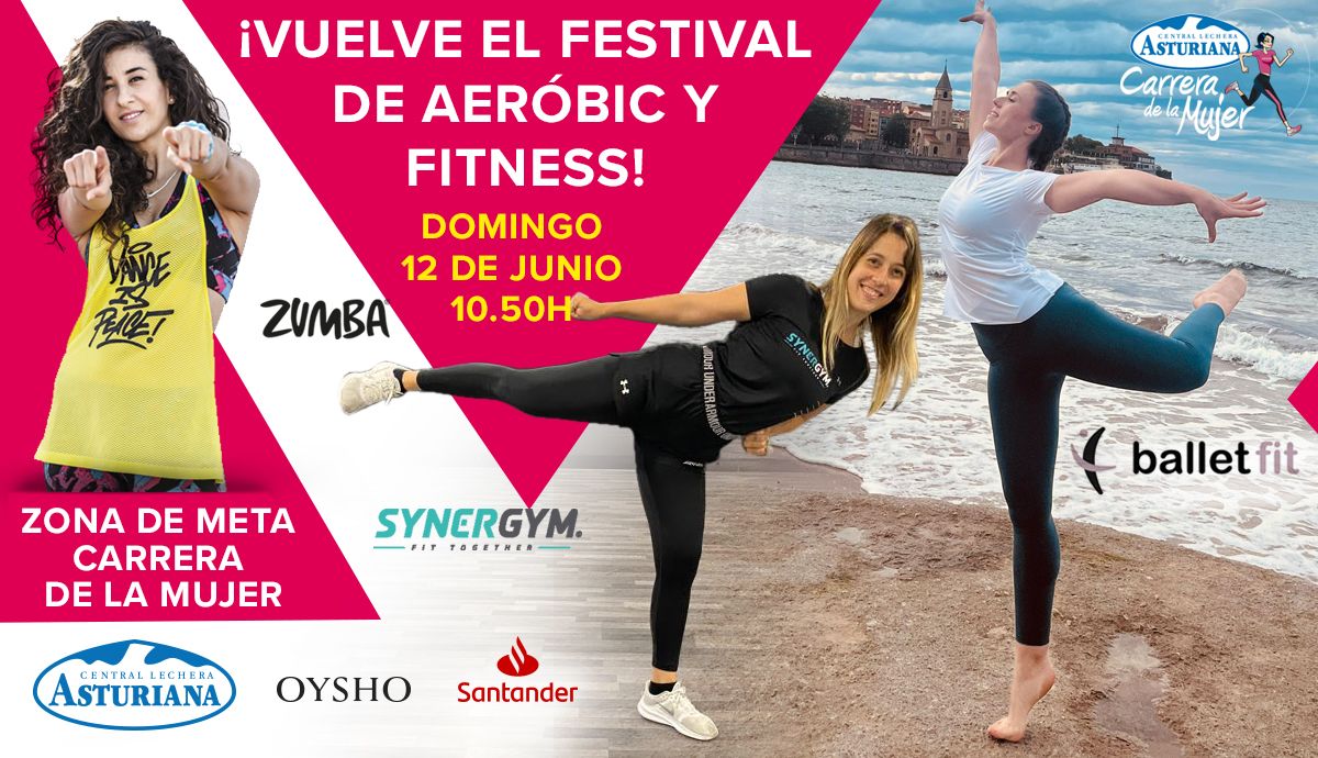 ¡No te pierdas el festival de Aeróbic y Fitness a la Carrera de la Mujer de Gijón!