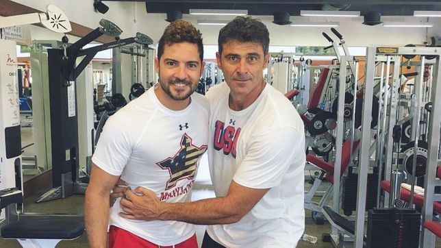Eduardo Mena junto a David Bisbal.