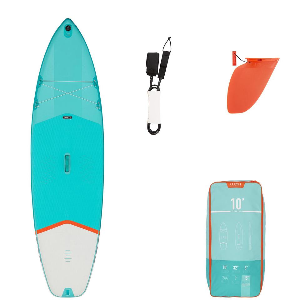 tabla de paddle surf hinchable travesia iniciacion itiwit 10 verde 305x81x12 cm