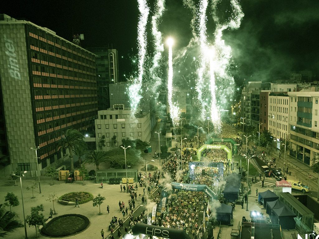 Imagen de la salida de la Binter Las Palmas Night Run
