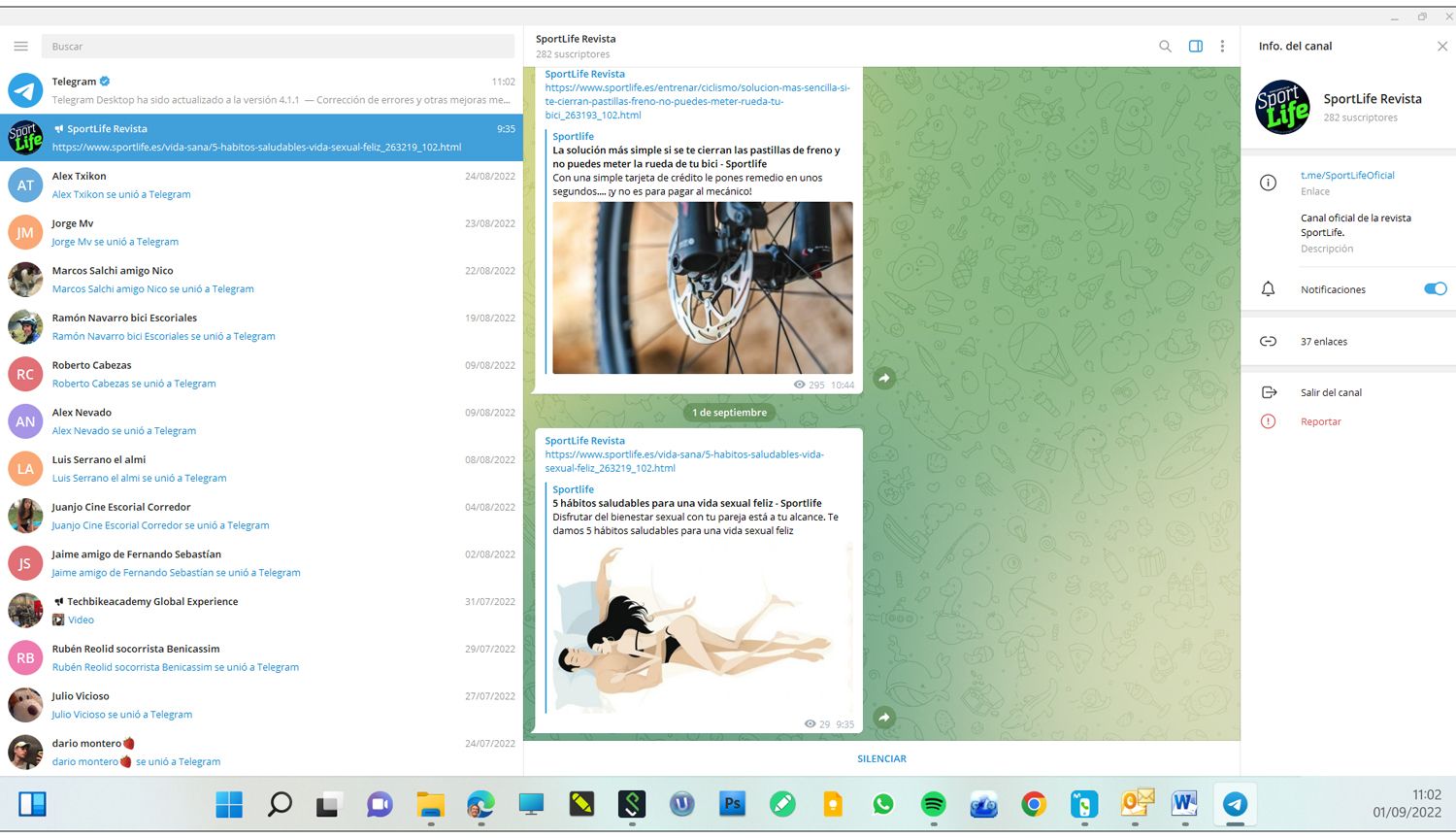 También puedes entrar a Telegram desde tu ordenador