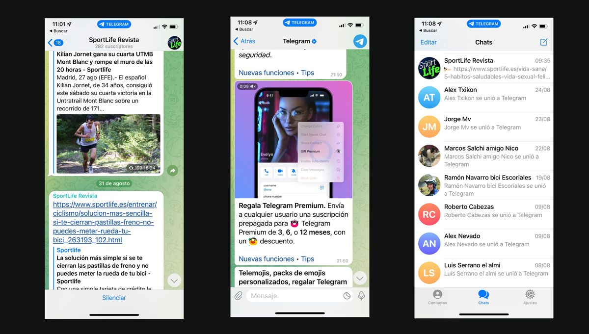 Telegram SportLife app