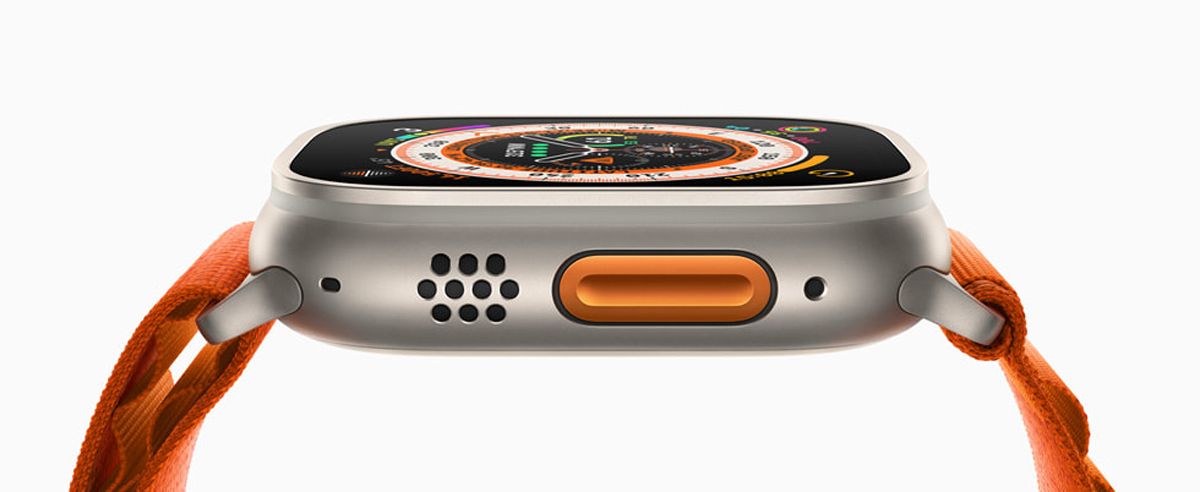 Apple Watch Ultra Orange Alpine Loop Action button Apple Watch Ultra Orange Alpine Loop Action button