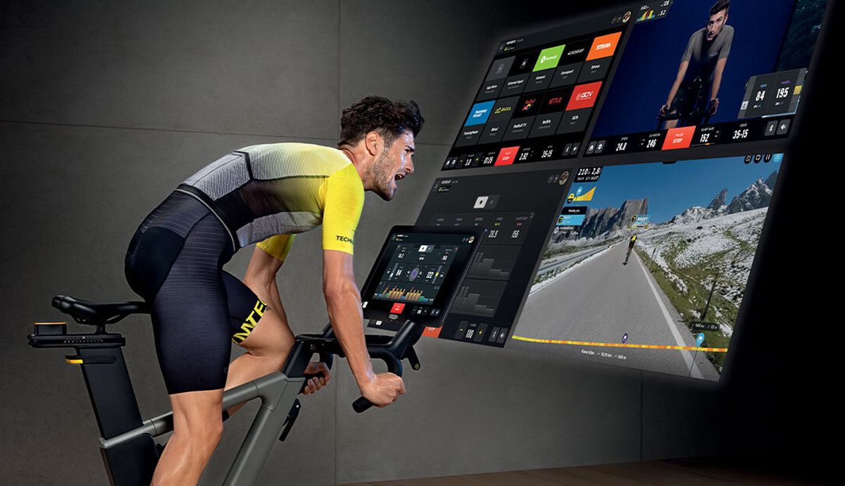 Technogym Ride te proporciona una experiencia de ciclismo totalmente realista