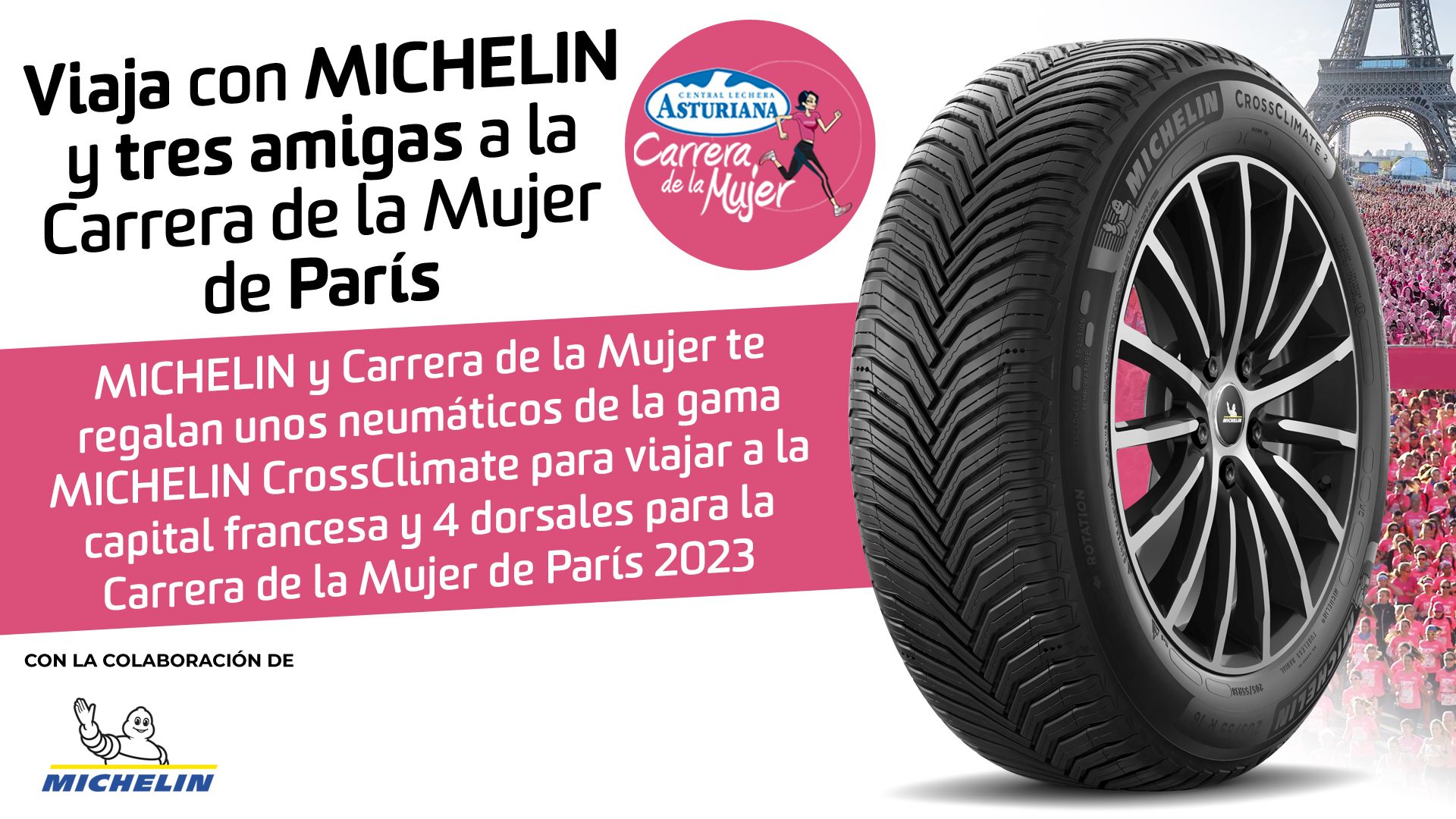 Viaja con MICHELIN y tres amigas a la Carrera de la Mujer de París
