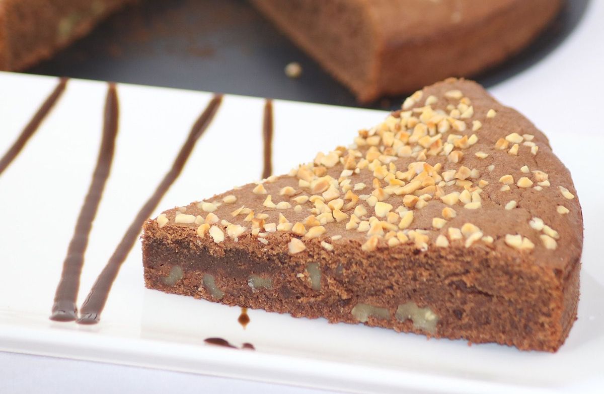Brownie de chocolate proteico