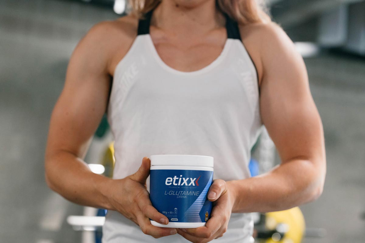 La L-Glutamina de Etixx es uno de los mejores suplementos para conservar tu masa muscular