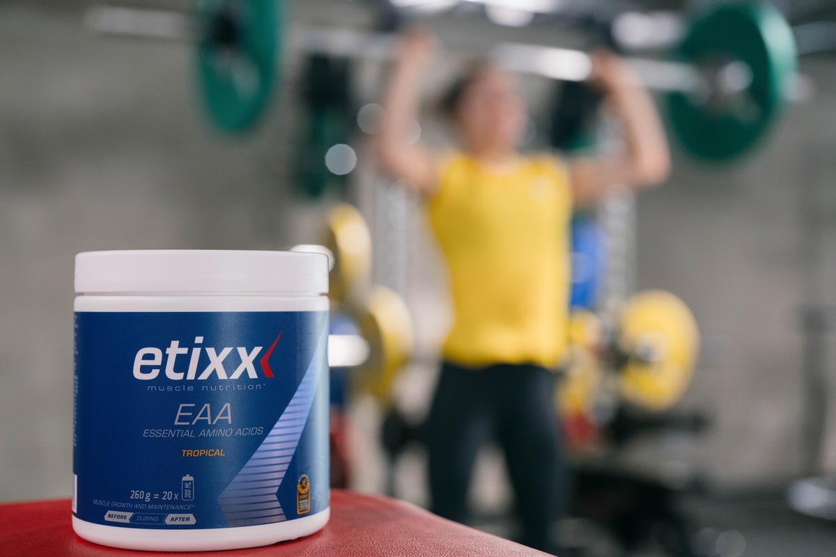 Etixx te da los 9 aminoácidos esenciales con su suplemento EAA.