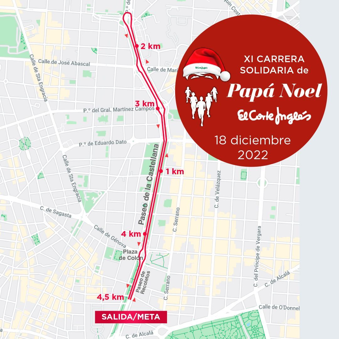 recorrido papa noel