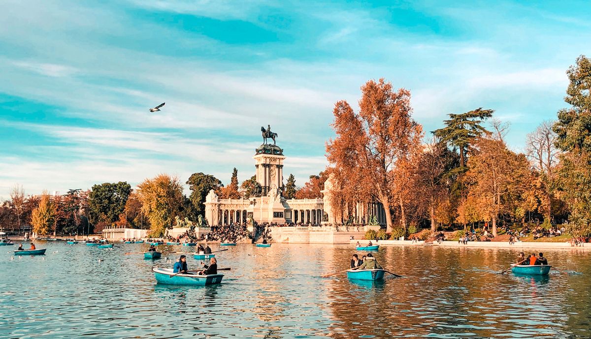 Los mejores países para correr, nadar y montar en bicicleta. Parque de El Retiro, Madrid