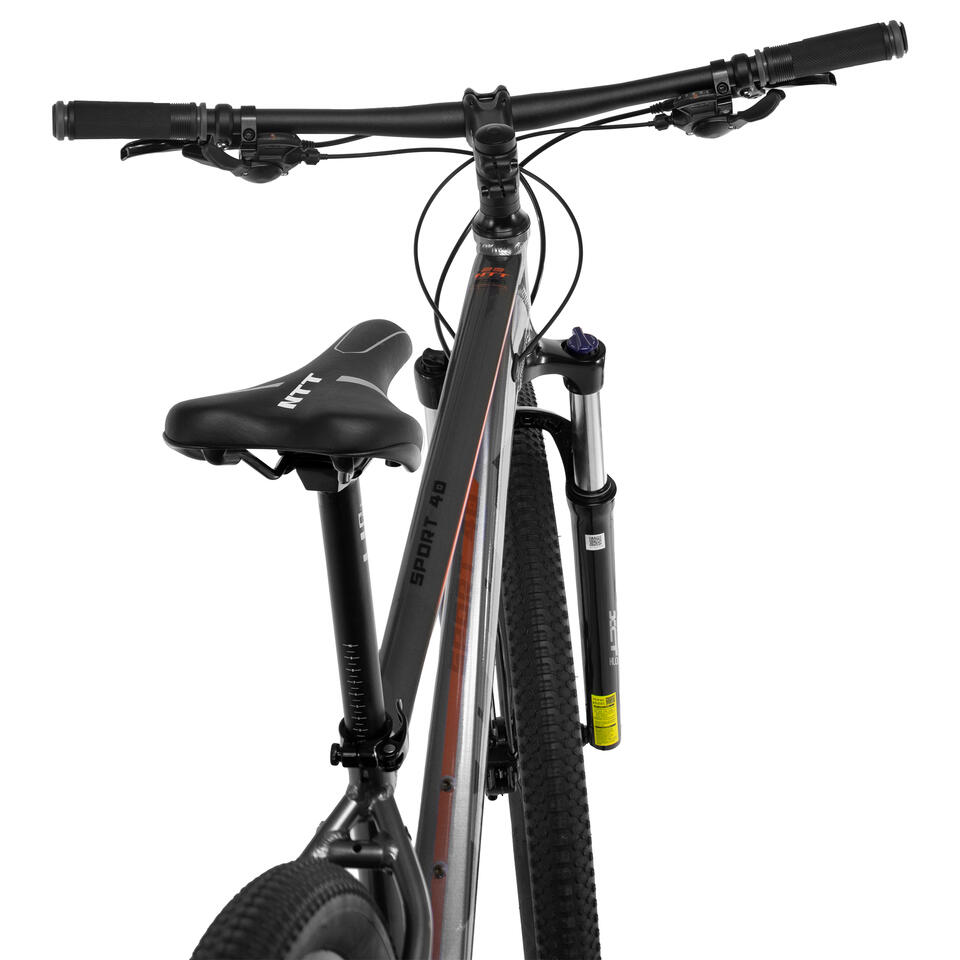 bicicleta de montaa 29 aluminio shimano ntt sport 40 gris (1)