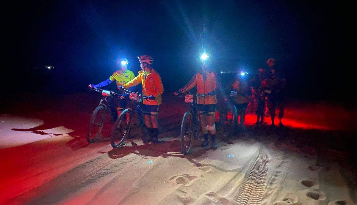 Reto Pelayo, pedalada nocturna