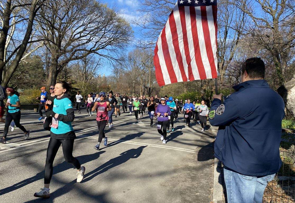 Las participantes de la Carrera de la Mujer de Nueva York en Central Park