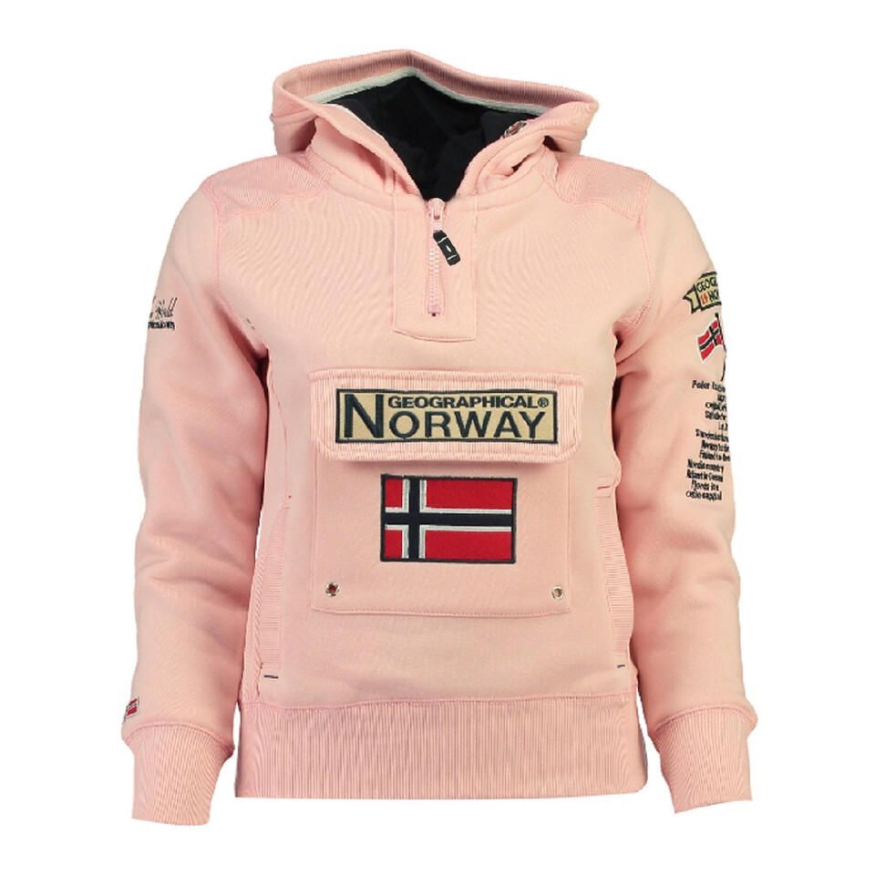 sudadera de montaa y trekking con capucha mujer geographical norway gymclass