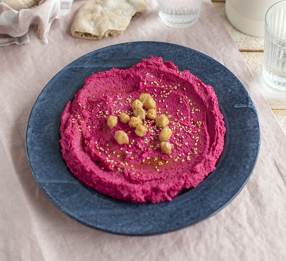 Hummus de remolacha Hummus de remolacha