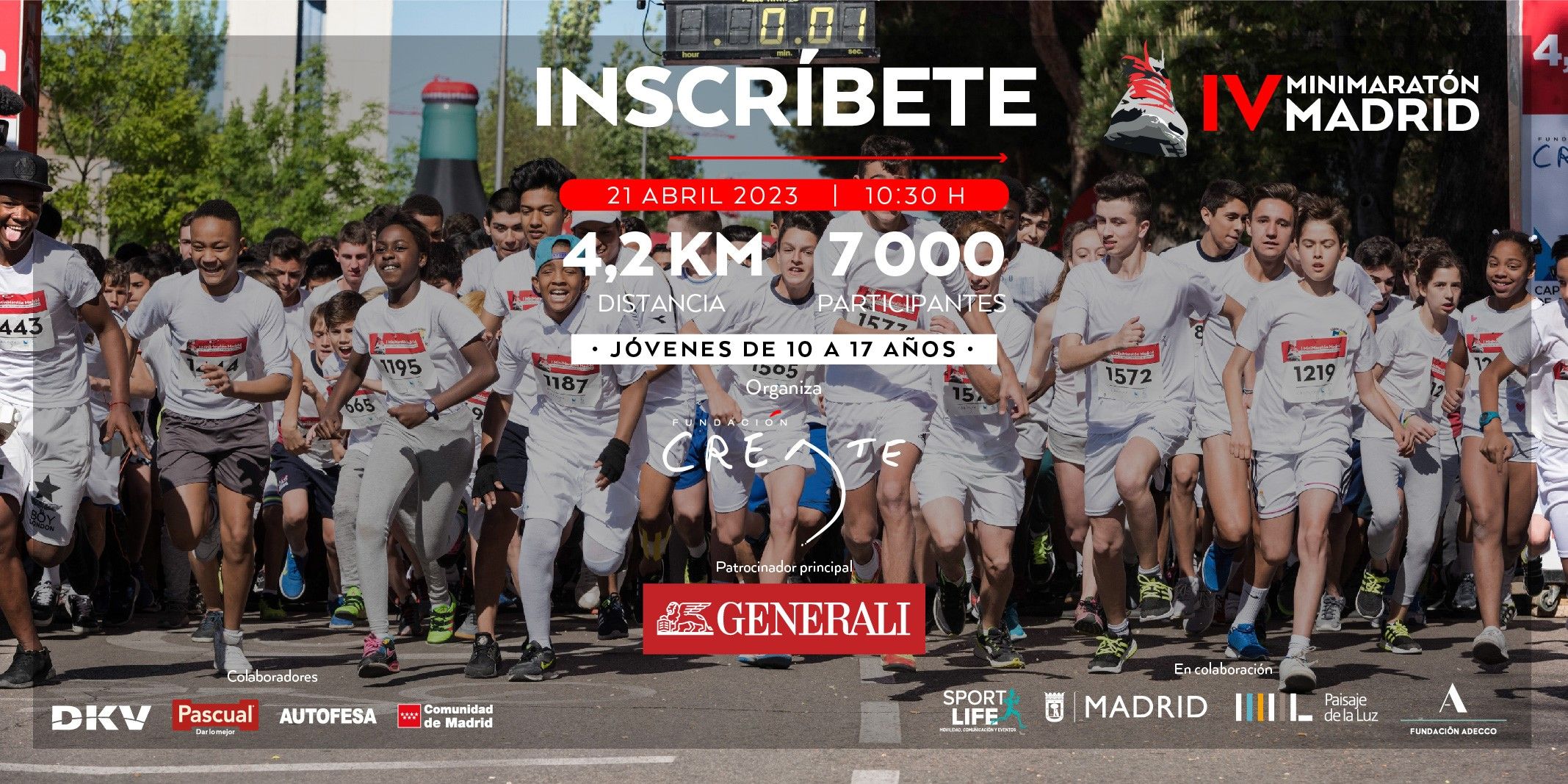 GENERALI, patrocinador principal de la Minimaratón de Madrid.