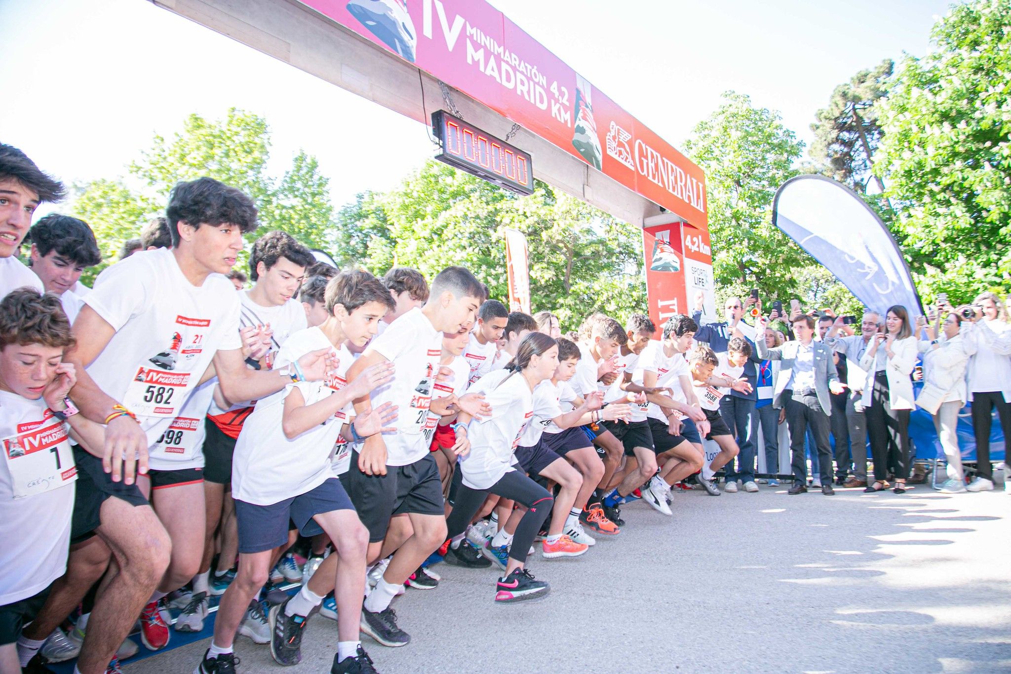 Momento de la salida de la IV edición del Mini Maratón de Madrid
